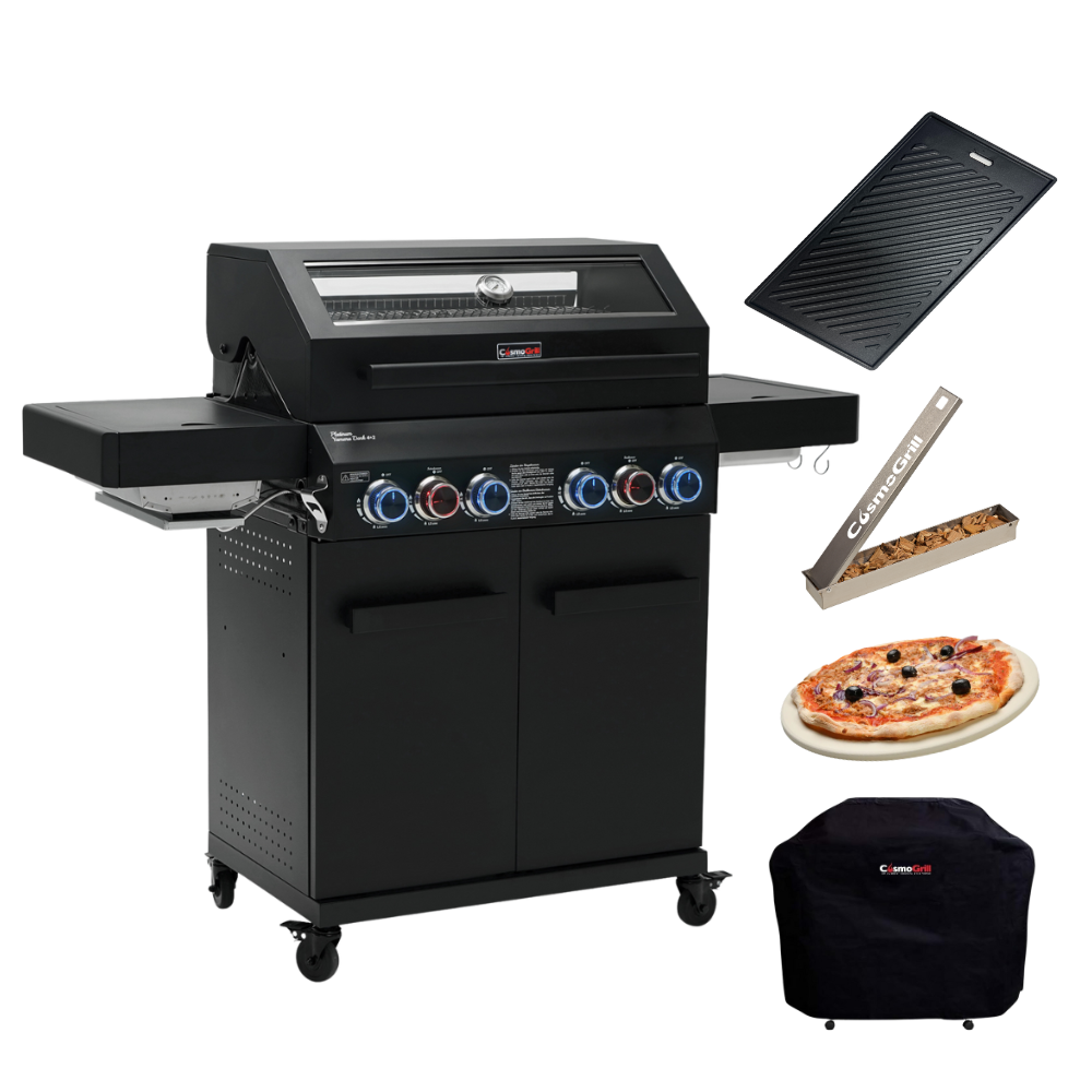Platinum Yamara Dark 4+2 Gas Barbecue (Advanced Bundle)