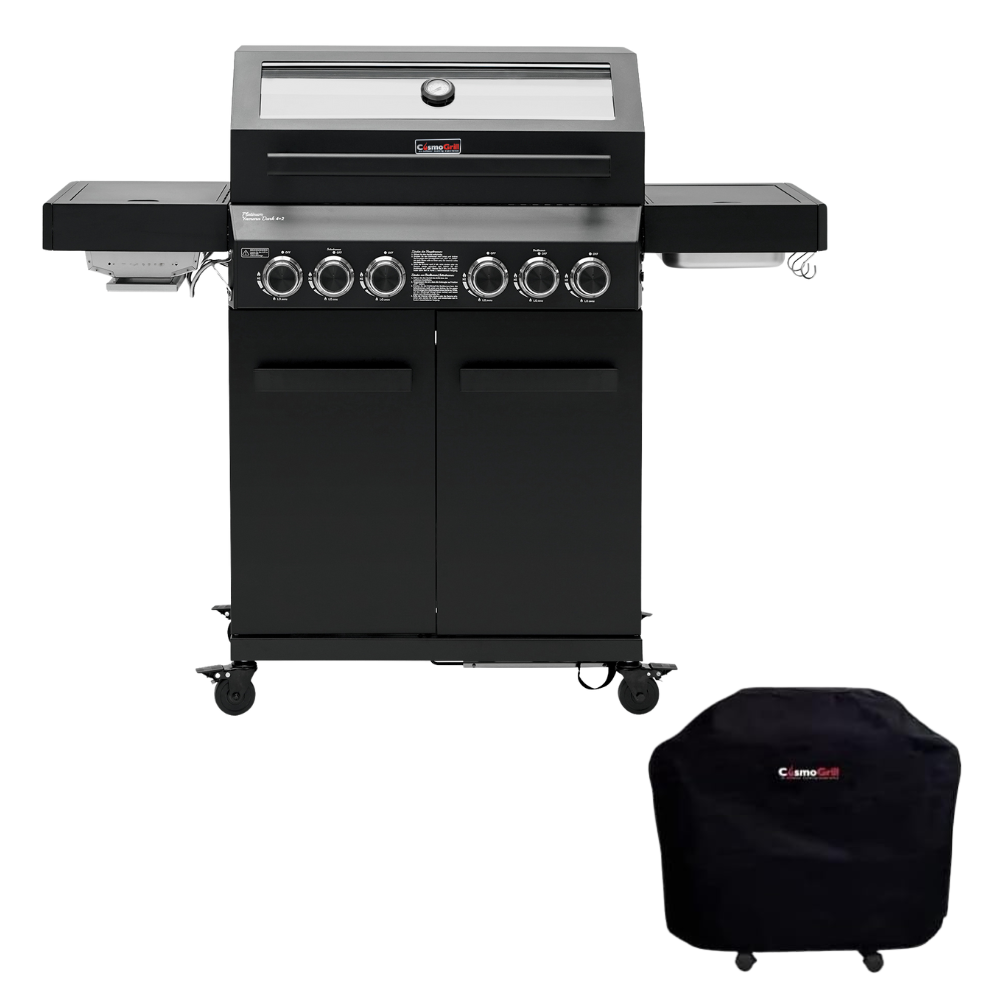 #Option_Yamara Dark 4+2 Gas BBQ and Cover