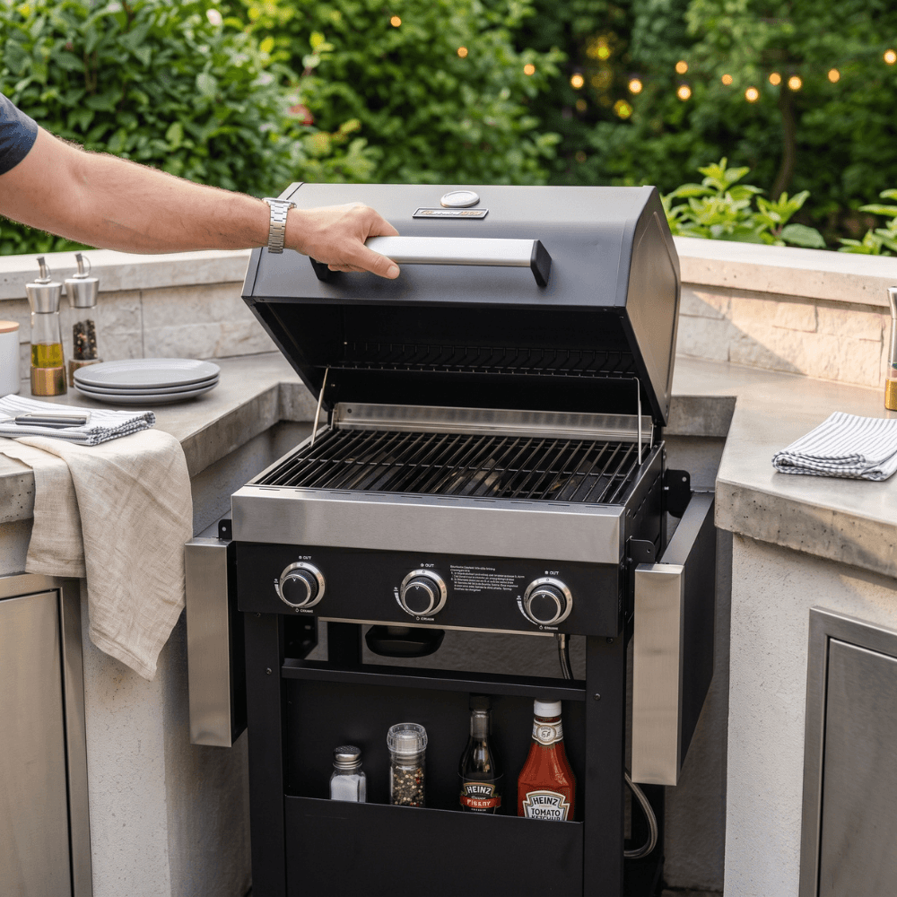 Barbecue a gas a 3 fuochi Wabaya