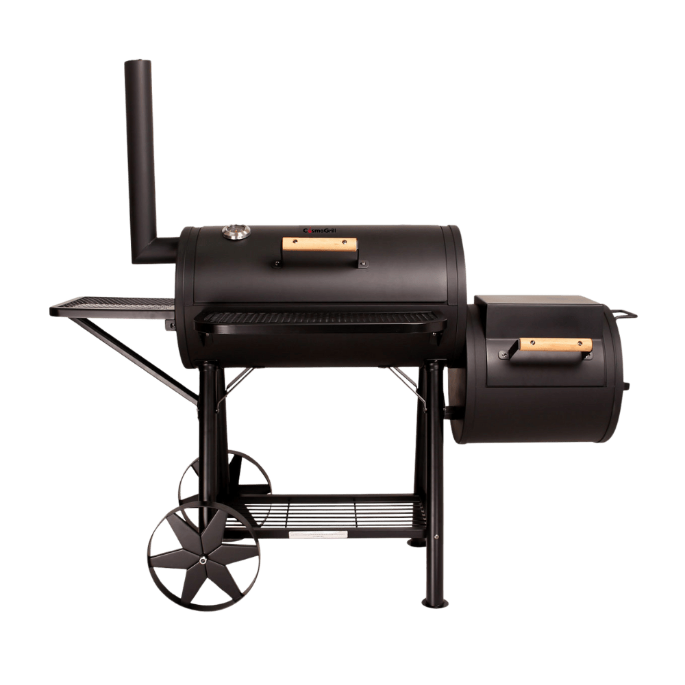 Charcoal Barrel BBQ with Smoker
