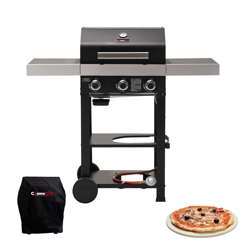 Wabaya 3 Burner Gas Barbecue (Exclusive Bundle)