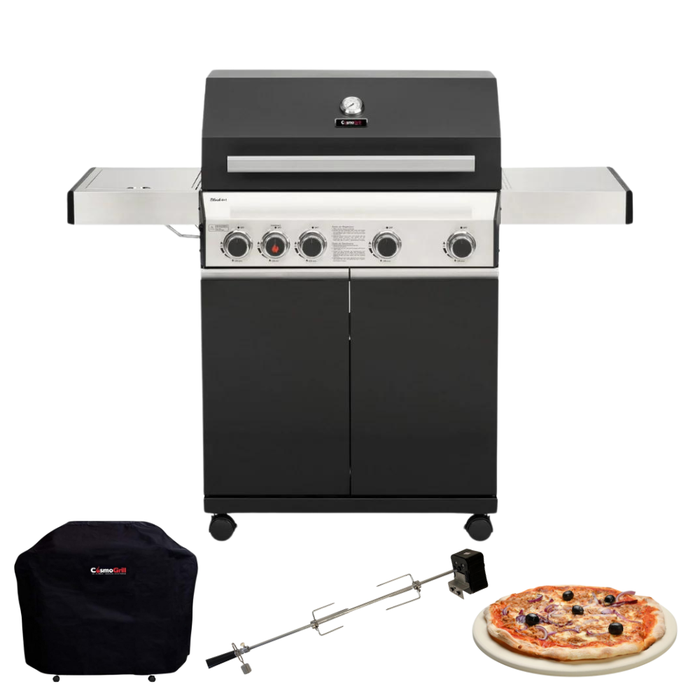 Premium Black 4+1 Gas Barbecue (Exclusive Bundle)