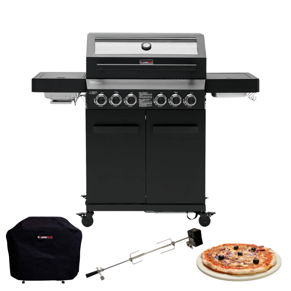 Platinum Yamara Dark 4+2 Gas Barbecue (Exclusive Bundle)