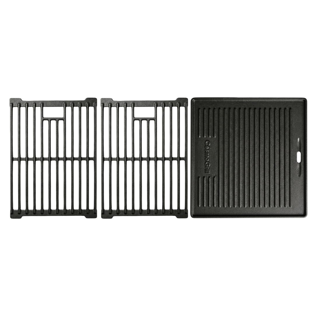 Cast Iron Ridged Griddle and Grill Grates