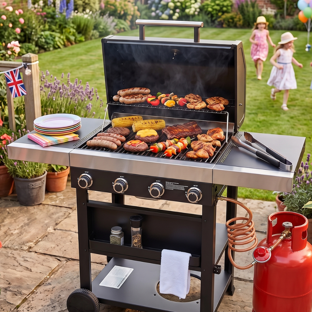 Wabaya Max 4 Burner Gas Barbecue