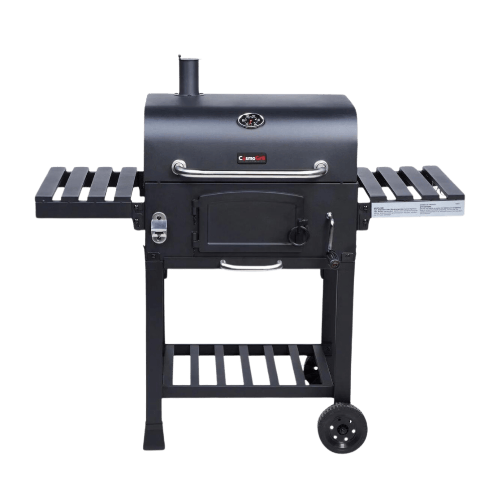 CosmoGrill XL Smoker Charcoal Barbecue with Side Table