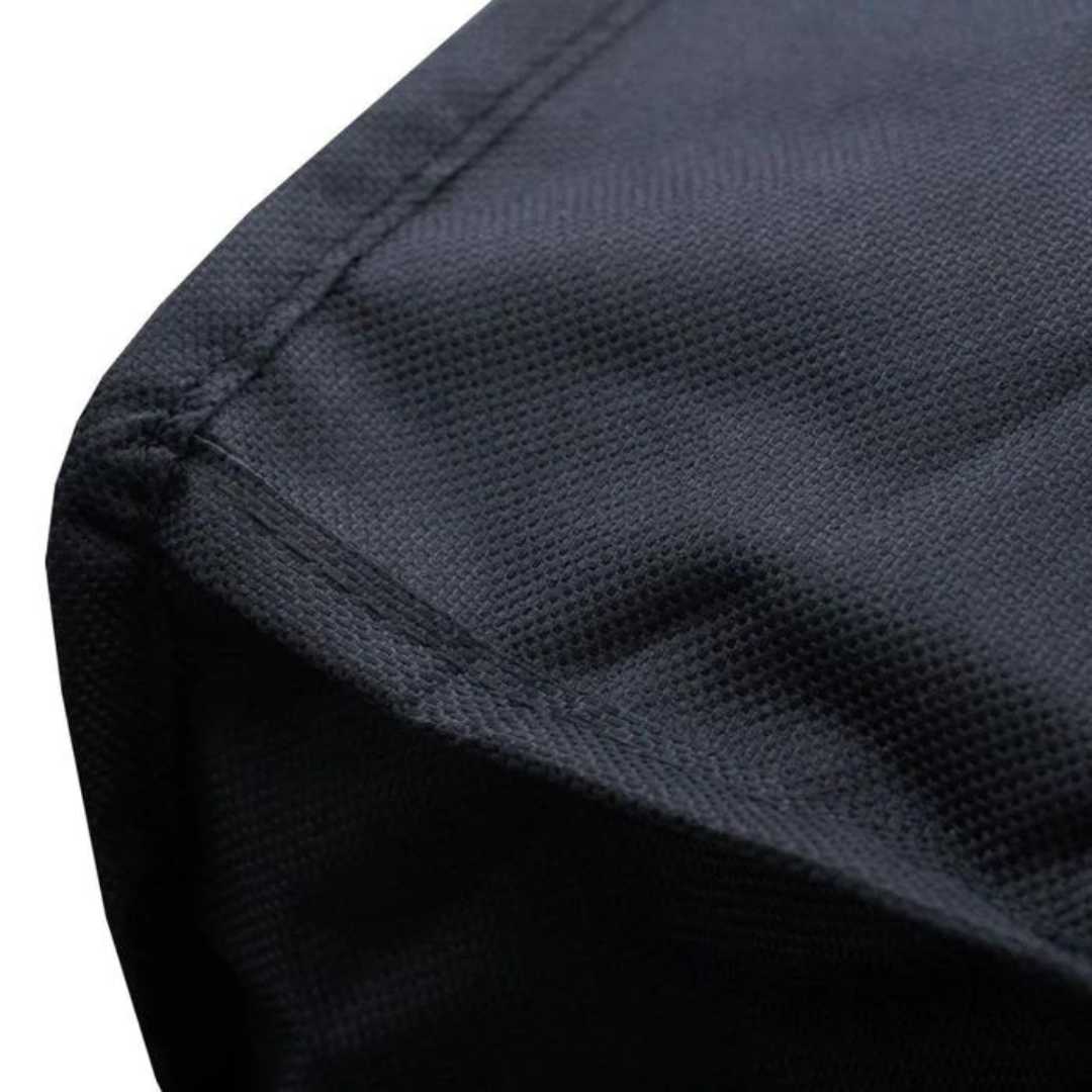 Double stitching image of Premium Black 4+1 gas barbecue cover